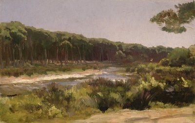 Tuscan Landscape (the River Arno at San Rossore) by Frederic Leighton
